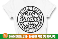 Baseball Mom Life Svg, Livin' That Baseball Mom Life Svg Cut File, Sub - So  Fontsy