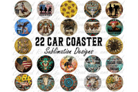 Western Car Coaster Png, Western, Car Coaster Png, Western Png, Cowhide,  Leopard, INSTANT DOWNLOAD, Sublimation Design -  Israel