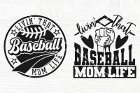 Living That Baseball Mom Life SVG Baseball Mom SVG Cricut 