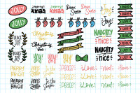 The Christmas Sticker Pack (Christmas Stickers, Xmas Stickers) By Lollipop  Hand Drawn