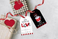 Valentine's Day Gift Tags Printable “Handmade With Love” - Start
