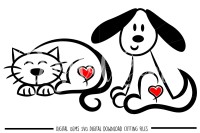 Download Dog And Cat Svg Dxf Png Files By Digital Gems Thehungryjpeg Com