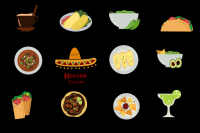 Mexico Clip Art, mexican food clipart, mexican cuisine Tacos Tamales Birria  Buritos Carnitas Nachos Margaritas Guacamole Tamales Champurrado By  Sunflower Day Love | TheHungryJPEG