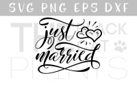 Just Married Graphic by svgmamashop · Creative Fabrica
