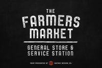 Service Station Vintage Farmers Market Font By Haynie Design Co Thehungryjpeg Com