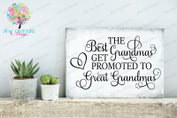 Download Best Grandmas Get Promoted Svg Dxf Eps Cut Files By Afw Designs Thehungryjpeg Com