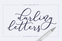 Darling Letters Script Font By Joy Kelley Thehungryjpeg Com