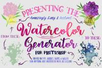 Watercolor Generator For Photoshop By Clipartbrat Thehungryjpeg Com