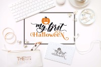 My First Halloween Svg Dxf Eps Png Baby Halloween Design By Theblackcatprints Thehungryjpeg Com