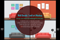 Wall Art Mockup Psd