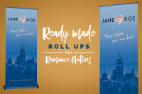 Roll Up Banner For Romance Authors 2 By Najla Qamber Designs Thehungryjpeg Com