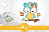 Cutesy Fall Owl Svg Png Eps Dxf Cut File By Prettycuttables Thehungryjpeg Com