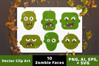 10 Zombie Head Clipart Halloween Clipart Zombie Clipart Monster Clipart Halloween Svg Monster Svg By Digital Download Shop Thehungryjpeg Com