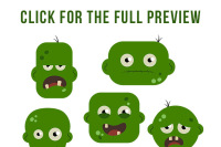 10 Zombie Head Clipart Halloween Clipart Zombie Clipart Monster Clipart Halloween Svg Monster Svg By Digital Download Shop Thehungryjpeg Com