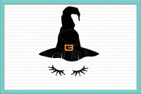 Witch Svg Witch Face Svg Witch Hat Svg Halloween Svg Witch Iron On Printable Witch Dxf Png Closed Eyes Girl Witch Girl Halloween Svg By Kartcreation Thehungryjpeg Com