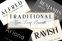 Traditional Mini Font Bundle By Kristy Hatswell Thehungryjpeg Com