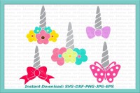 Unicorn Horn Svg Unicorn Svg Unicorn Face Svg Unicorn Svg File Unicorn With Flowers Svg Unicorn Horn Iron On Bow Svg Butterfly Svg By Kartcreation Thehungryjpeg Com