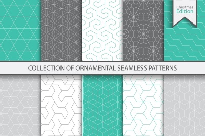 Ornamental color seamless patterns