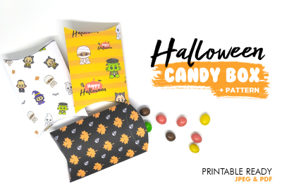 Halloween Candy Box + Pattern
