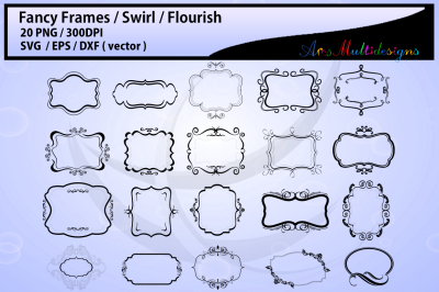 Fancy frames SVG/ fancy labels SVG / frames EPS/ borders / label digital set / borders / backgrounds / frames cut file / empty label frame