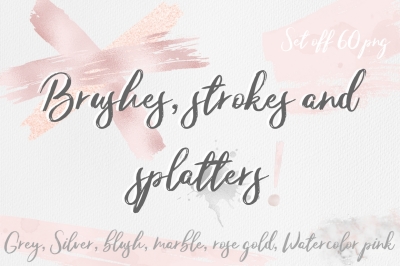 Brushes, strokes and splatters