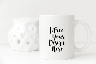 White Coffee mug mockup PSD smart cup mock up, mug mockups