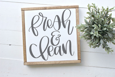 Fresh & Clean Hand Lettered SVG