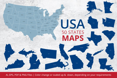 States Maps of USA