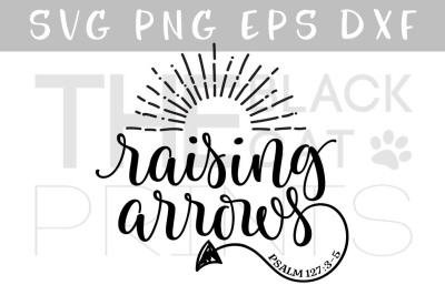 Raising Arrows SVG DXF PNf EPS