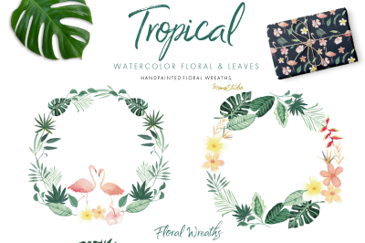 Tropical Florals &amp; Leaves