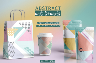 Abstract art boards