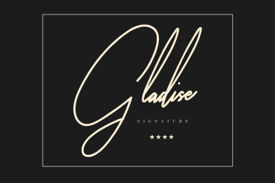 Gladise Signature Font