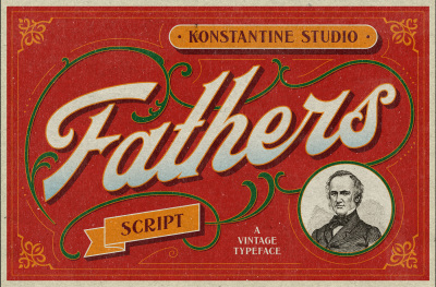  Fathers - Vintage Old Lettering Font