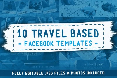 Travel Based PSD Facebook Templates