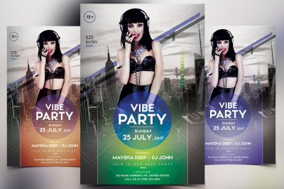Vibe Party - PSD Flyer Template