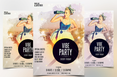 Vibe Party - PSD Flyer Template