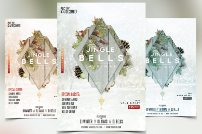 Jingle Bells - Christmas PSD Flyer Template