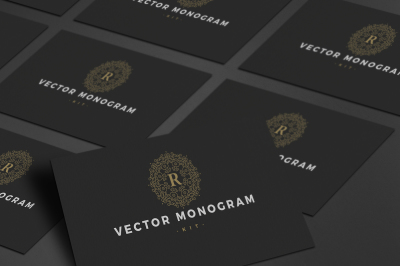 27 Vector Logo Monogram Kit Bundle