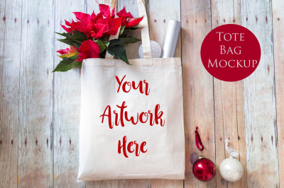 Tote bag mockup- Christmas