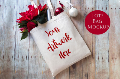 Tote bag mockup- Christmas