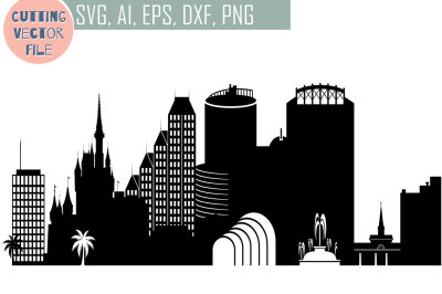  Orlando vector Florida USA skyline SVG, PNG, JPG, EPS, AI, DXF