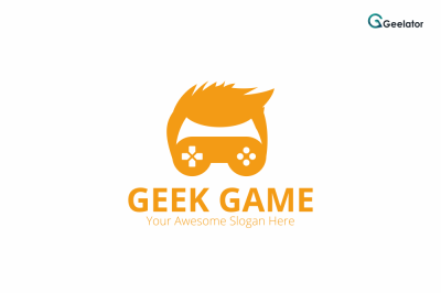 Geek Game Logo Template