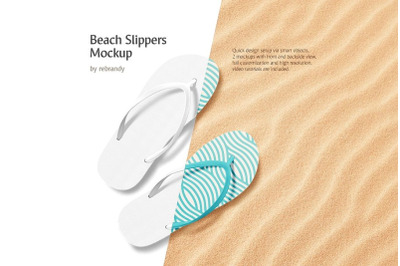 Beach Slippers Mockup
