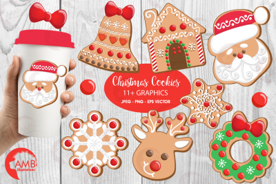 Christmas Cookies clipart, graphics, illustrations AMB-1539