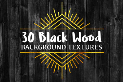 30 Black Wood Background Textures