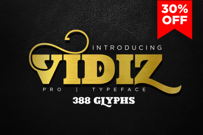 Vidiz Pro Typeface