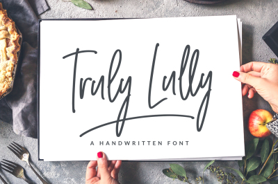Truly Lully Handwritten Font & Extras