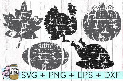 Distressed Fall Bundle SVG PNG DXF EPS Cutting Files