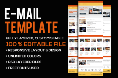 Business Email PSD Template