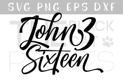 John 3:16 SVG DXF PNG EPS
